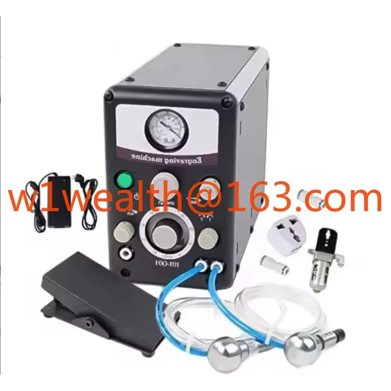 Pneumatic Hand Double Head Engraving Stone Inlay Tools Jewelry Making Quick Installation Machine Pneumatic Engraving Machine