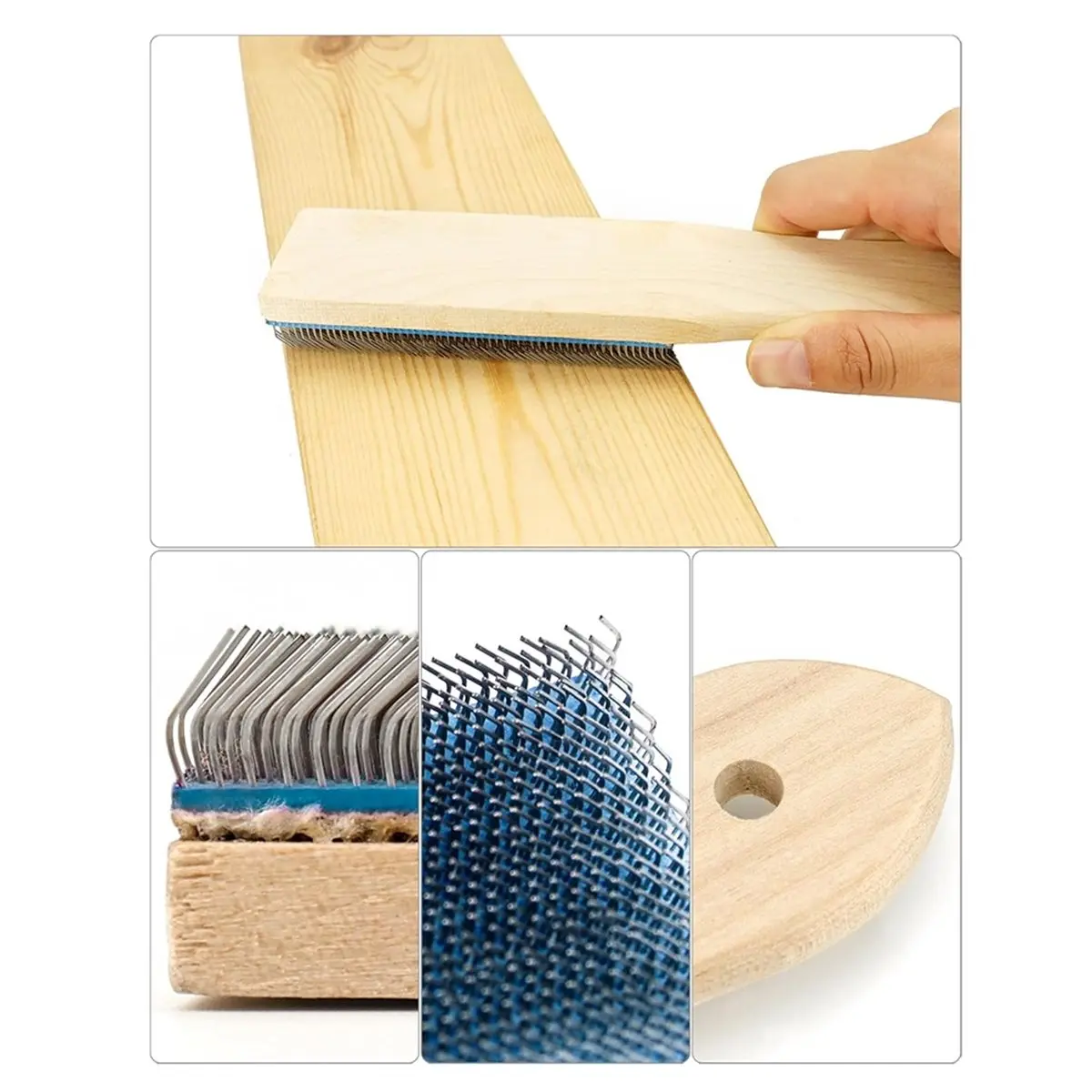 

2pcs Universal File Cleaner Carded, 8" Blue File Card and Brush for All File Types File Brush Accessories File Brush