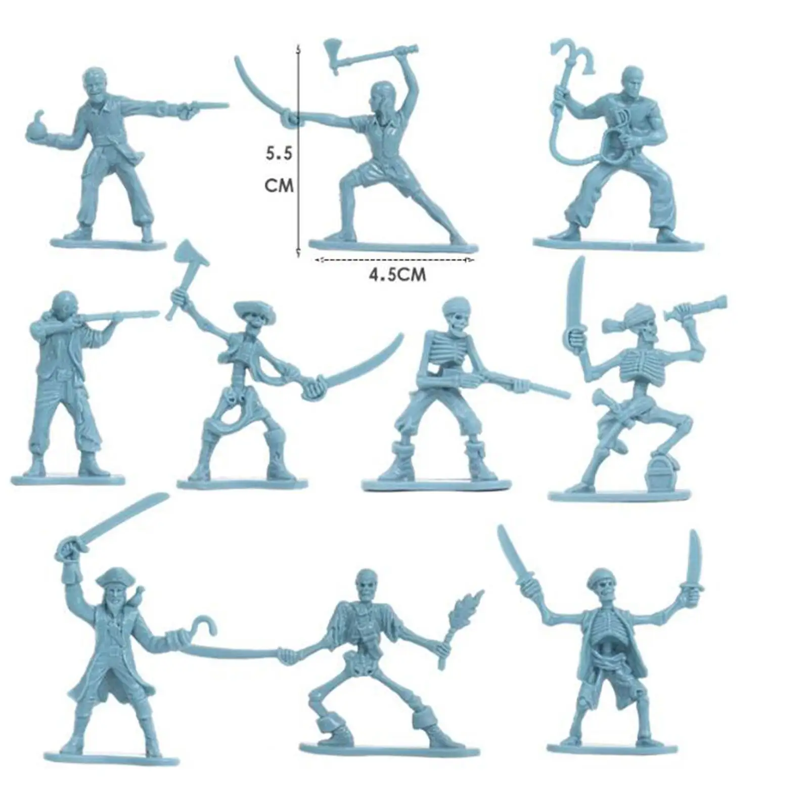 43Pcs Solider Figures Set Toys in Various Poses Classic Toy Soldiers for Battle Scene Building Wargame Layout Pretend Play