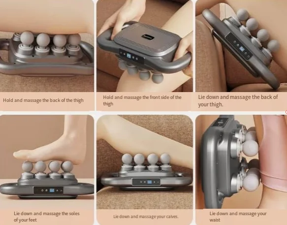 Professional-grade Intelligent Sixteen-headed Fascia Gun Home Deep Relaxation and Pounding Multi-functional Massager