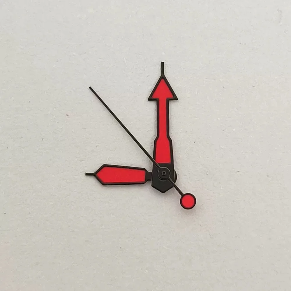 New Black Edged Arrow Pointer Green Luminescent 9*13*13mm Three Hand Watch Hands Compatible with Japanese NH35/36/4R Movements