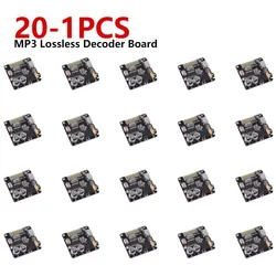 20PCS Bluetooth Audio Receiver Board Bluetooth 5.0 Mp3 Lossless Decoder Board Wireless Stereo Music Module MP3 Lossless Decoding