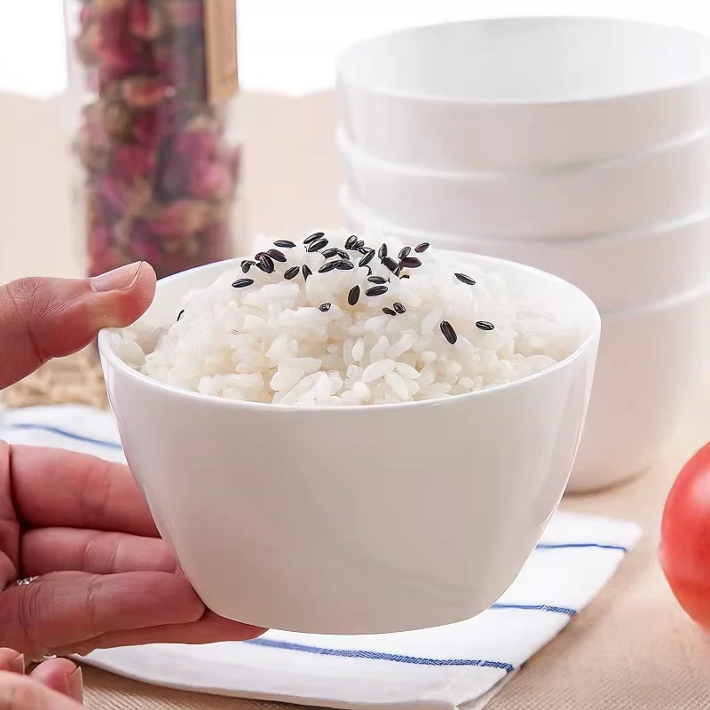 4.5 inch, square bone china salad bowl,  korean style ceramic rice bowl, porcelain soup bowl, for kitchen and dinner, small bowl