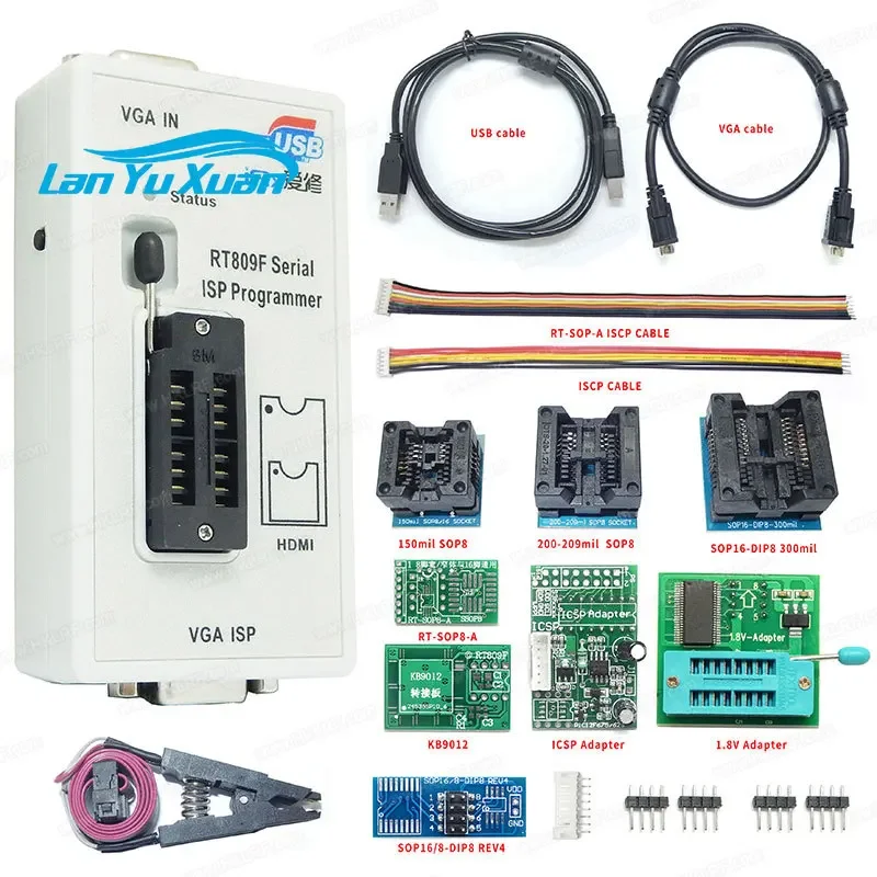 2026 2026 RT809F USB Programmer Kit 24-25-93 Ic High Speed Programmer RT809F