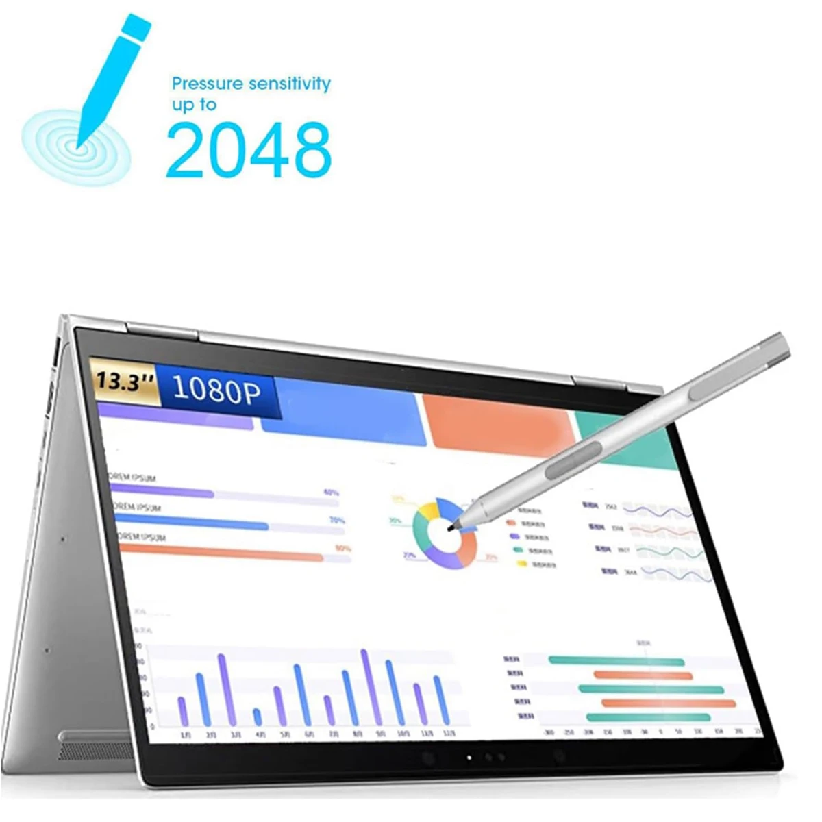 Stylus Pen For HP 240 G6 Elite X2 1012 G1/G2 Laptops Pressure Pen Touch Pen Smart Pen Pencil For HP Pro X2 612 G2