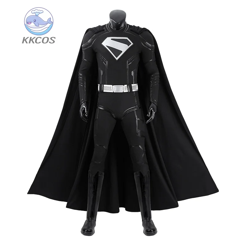 Superhero Costume Cosplay Legacy Clark Kent New Black Combat Adult Zentai Black Bodysuit Jumpsuit Carnival Halloween KKCos