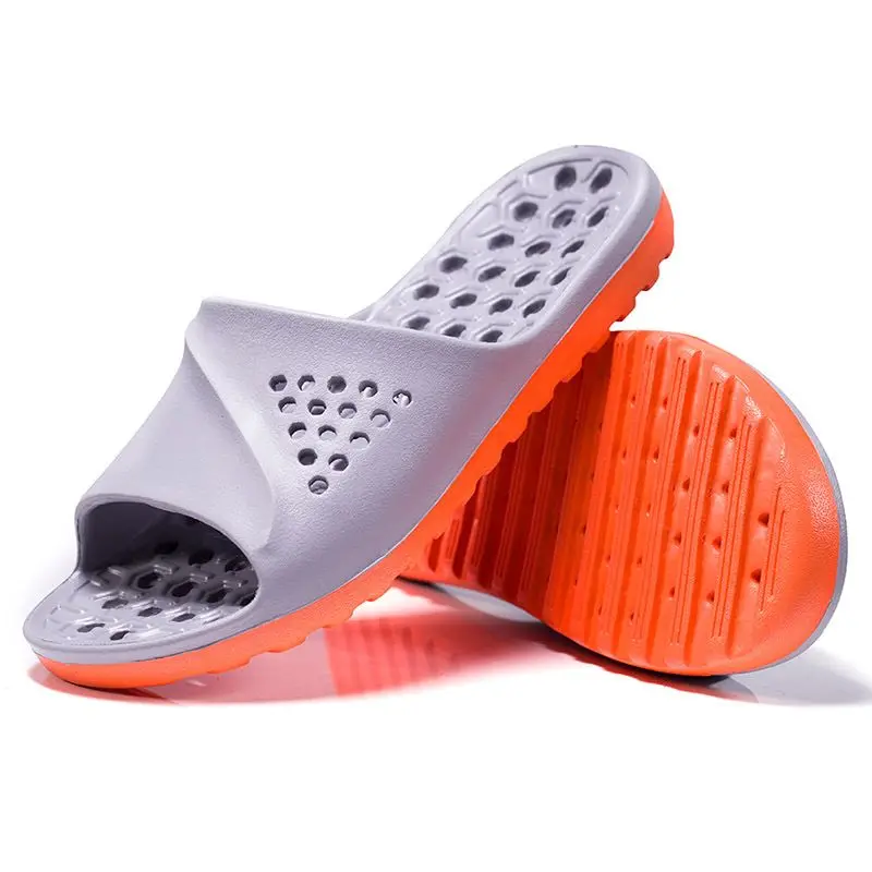 Bathroom Hollow Anti-slip Male Slipper Designer Luxury Trend 2025 Slides High Quality Fashion Adult Casual Clappers Men's Shoe