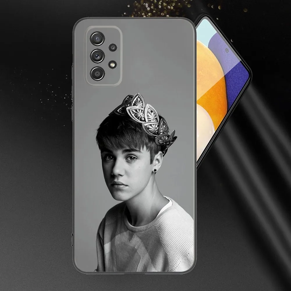 Singer J-Justin B-Bieber Phone Case For Samsung Galaxy A13,A21s,A22,A31,A32,A52,A53,A71,A80,A91 Soft Black Phone Cover