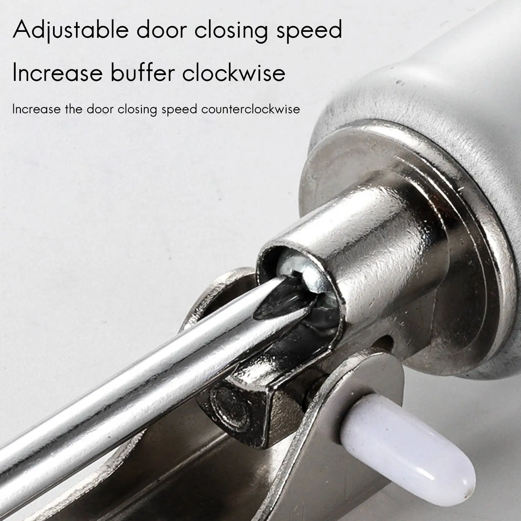AB08-Simple Door Closer Silent Pneumatic Hydraulic Buffer Automatic Household Door Closing Artifact Furniture Hardware
