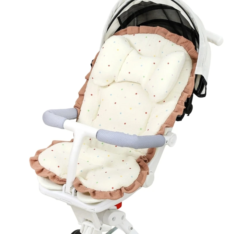 Universal Baby Strollers Pad With Removable Headrest For Comfortable Support And Shock Absorption For Infant