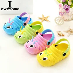 1-5 jahre Alten Jungen Mädchen Strand Schuhe Sommer Baby Cartoons Raupe Sandalen Atmungsaktive Soft Mode Sport Hohe Qualität hids