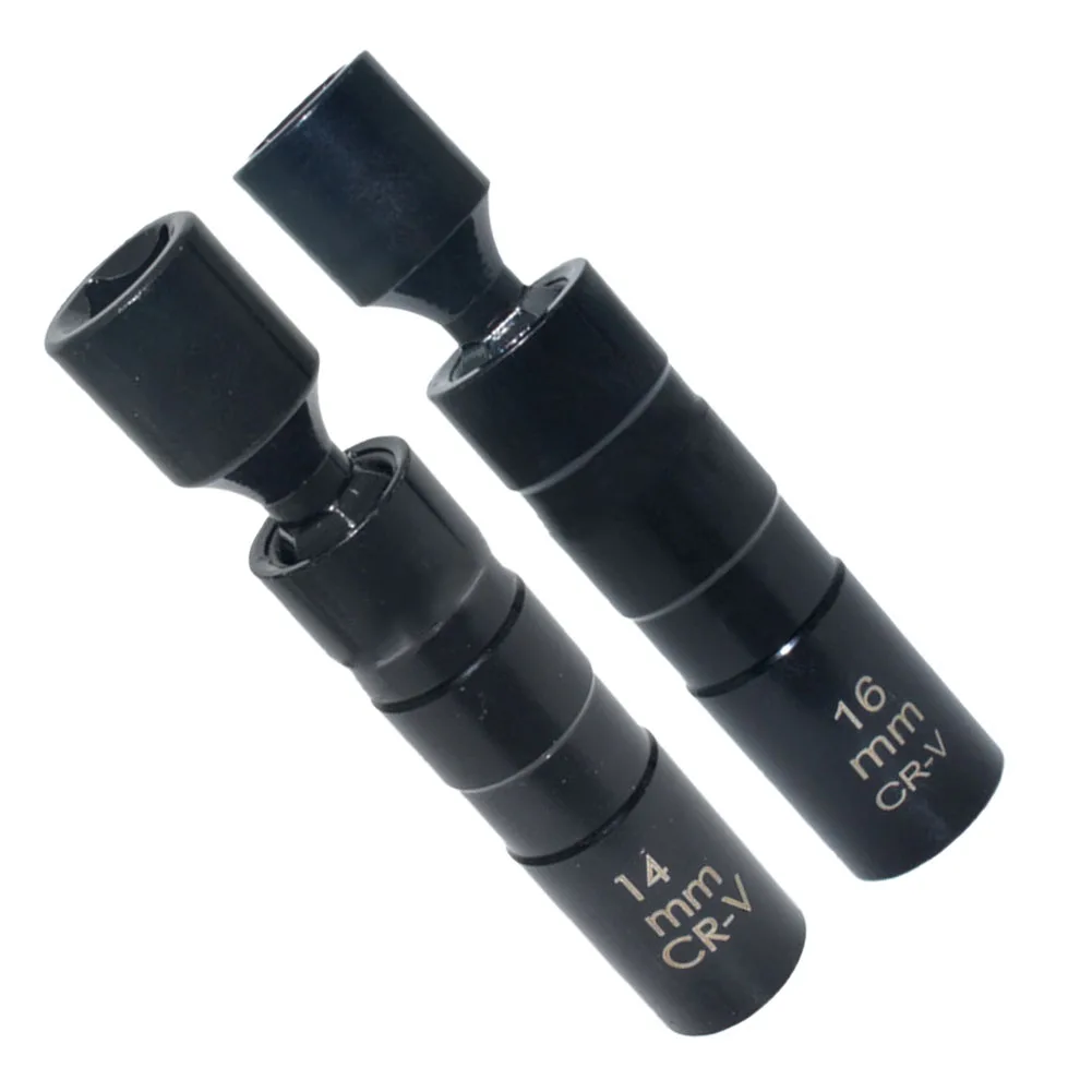 Imagem -05 - Vela de Ignição Chave Soquete Adaptador 14 Mm16 mm Junta Universal com Soquete Flexível Magnético Parede Unidade Ferramentas Reparo do Carro Peças
