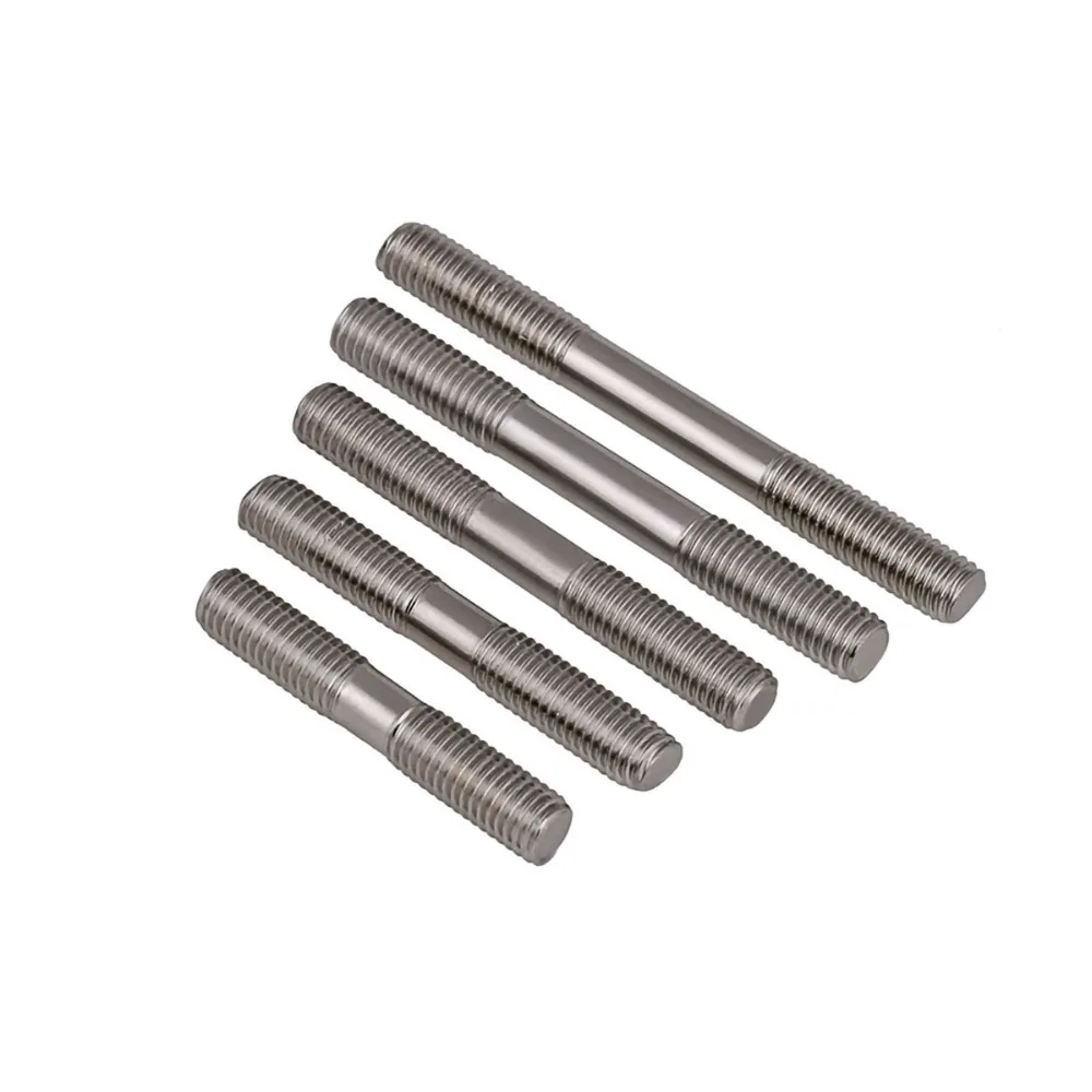 Double End Thread Rod M3~M16 Metric 304 Stainless Steel Headless Stud Bolts Screw Rod Tooth Stick Dual Head Threaded Bar
