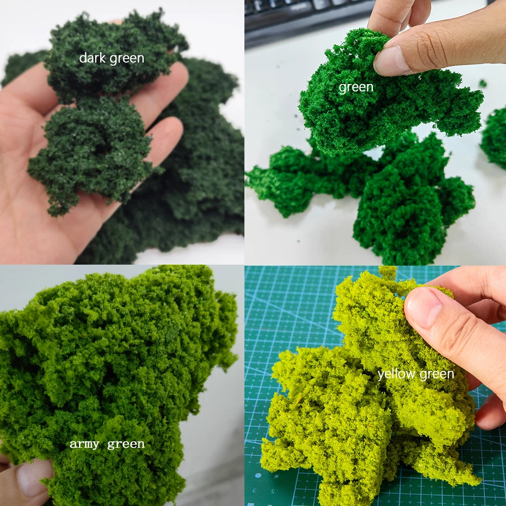 

30G Miniature Shrubs Bushes Agglomeration Sponge Tree Powder Model HO Railway Diy Military Platform Scene Layout Materials