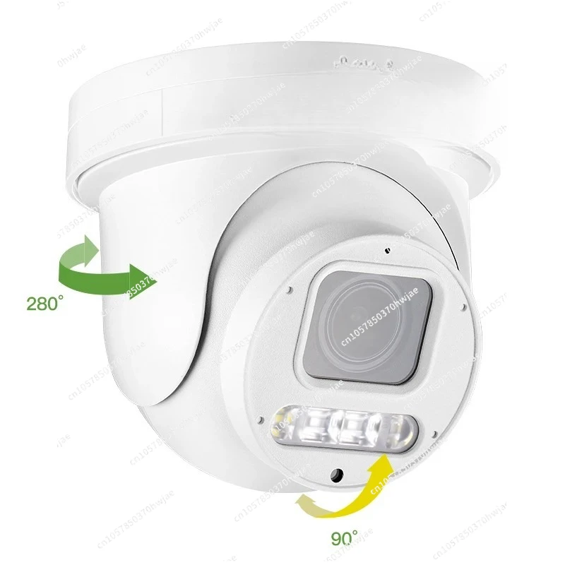 GA-PS9X5D-M8SS(AG) IP66 4K 8MP 5X Optical Zoom PTZ Turret Mini Metal Dome IP Camera with Human Vehicle Detection Full Color