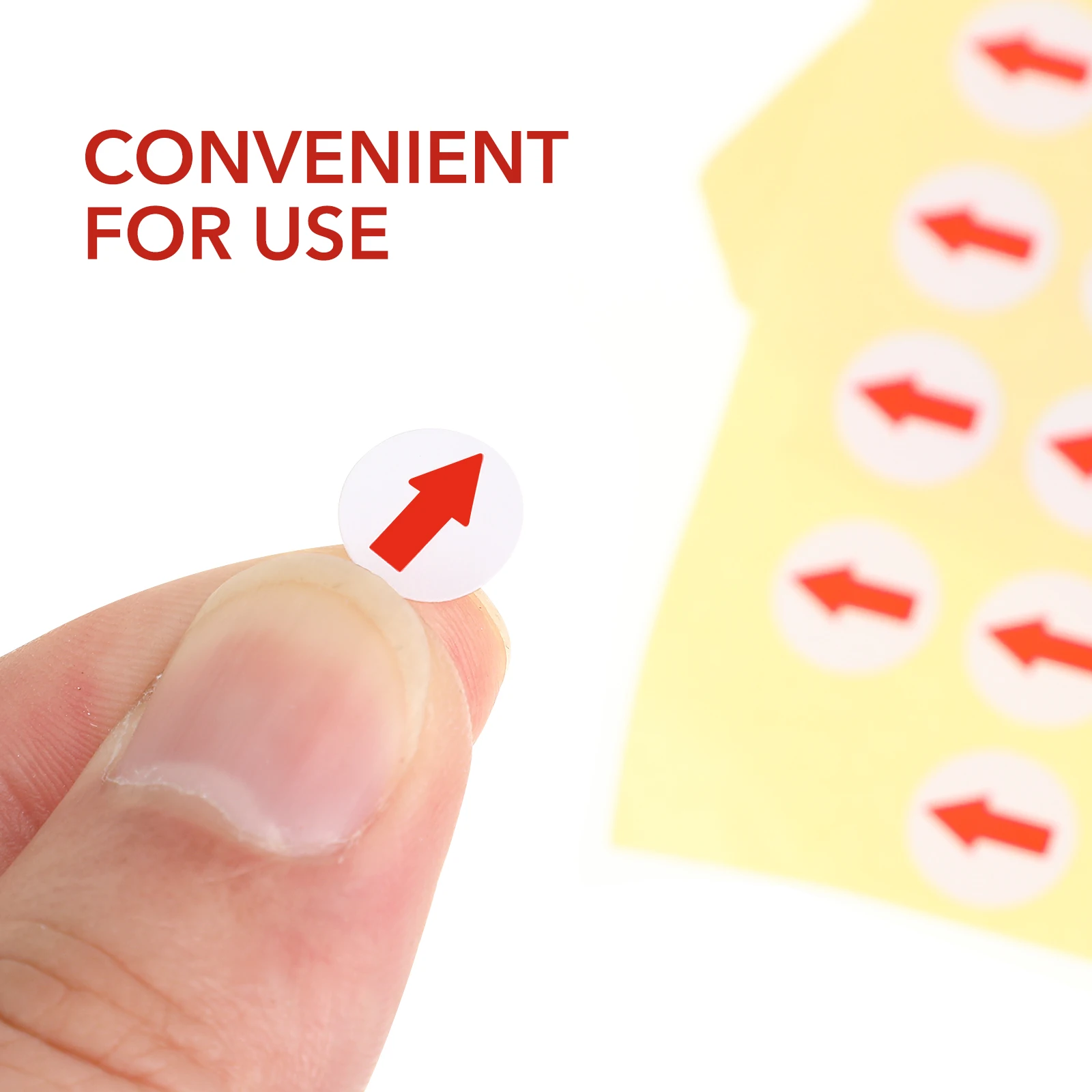 

6400pcs Red Sticker Paper For Factory Labels Defect Marking Stickers Bright Colorful Adhesive Round Dots Factory Office Home Use