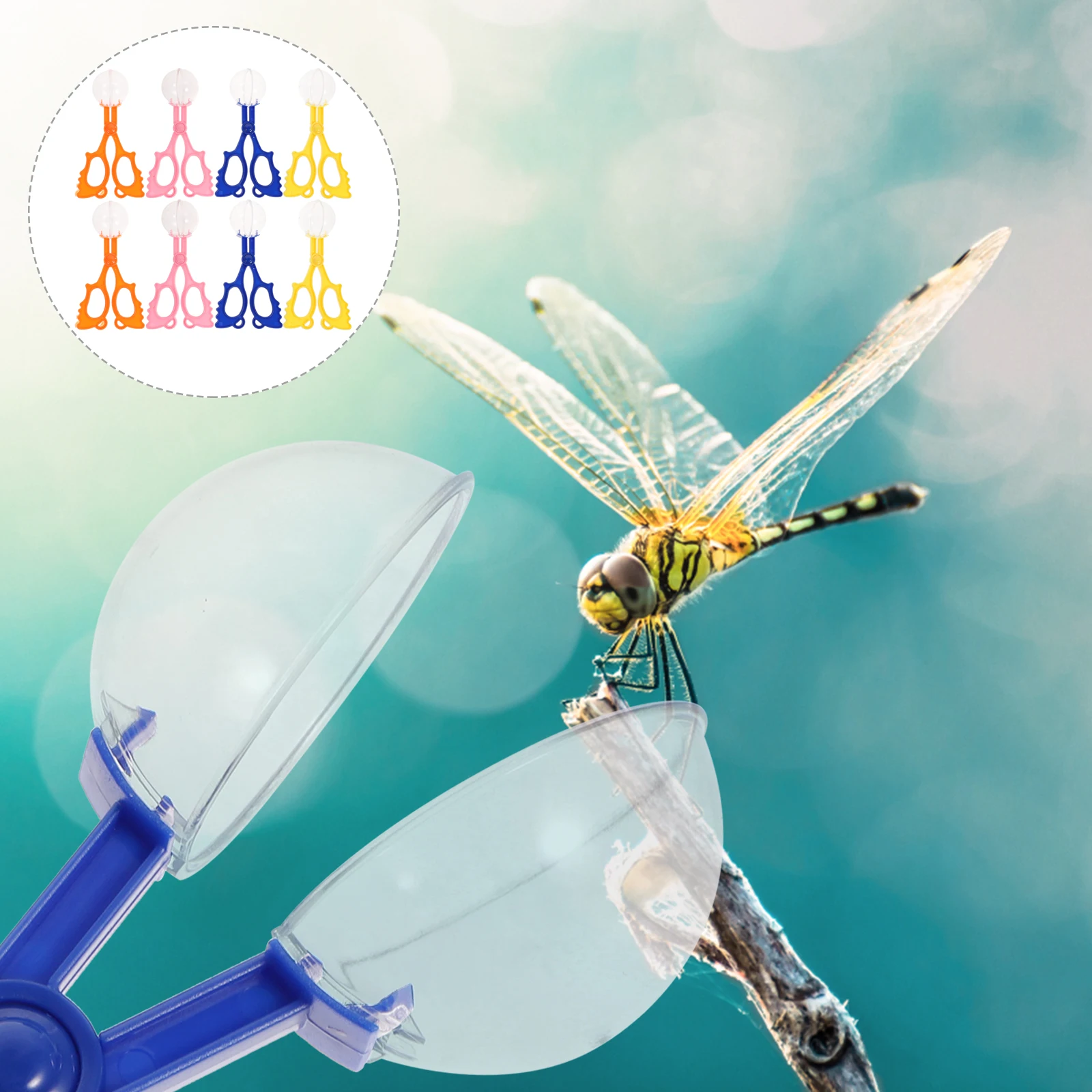 

8Pcs Funny Insect Catcher Scissors Bug Catch Clamp Kids Outdoor Toys For Children