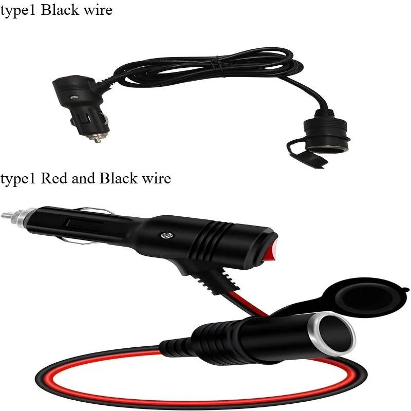 New Hot Sale with On Off Switch Universal Car Cigarette Lighter Splitter Adapter 1 Male To 1/2 Female Sockets Y Splitter 12AWG