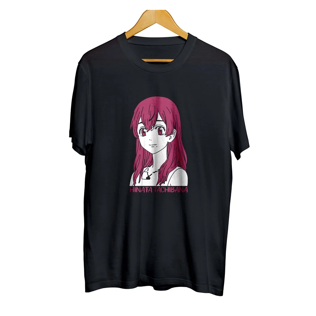 T-shirt distro anime TACHIBANA HINATA - TOKYO REVENGERS 100% cotton combd 30s