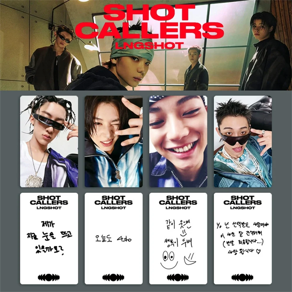 

LNGSHOT SHOT CALLERS Album Card Korean Style LOMO Card Bright Film Special Card Ohyul Ryul Woojin Louis Fans Collection Gift