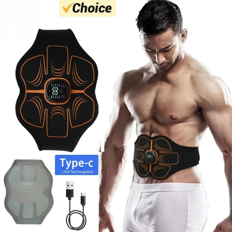 MIJIA EMS Abdominal Muscle Stimulator Electric Toning Belt USB Recharge Waist Belly Weight Loss Home Gym Fitness Equiment