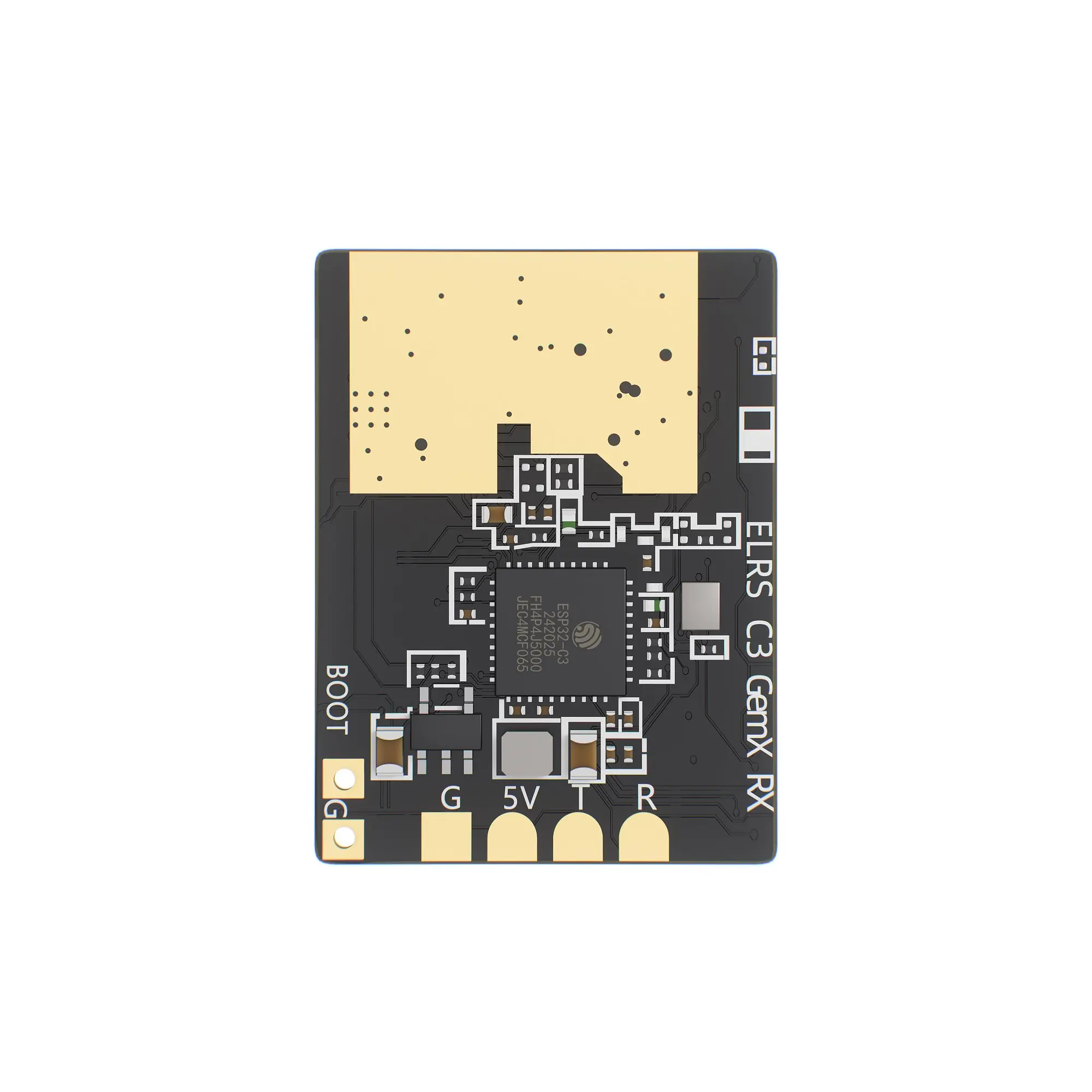 Odbiornik GEPRC ELRS 915M/2.4G C3 Gemini Xrossband, układ LR1121, częstotliwość odświeżania 1000Hz, TCXO, dwupasmowy, do drona FPV