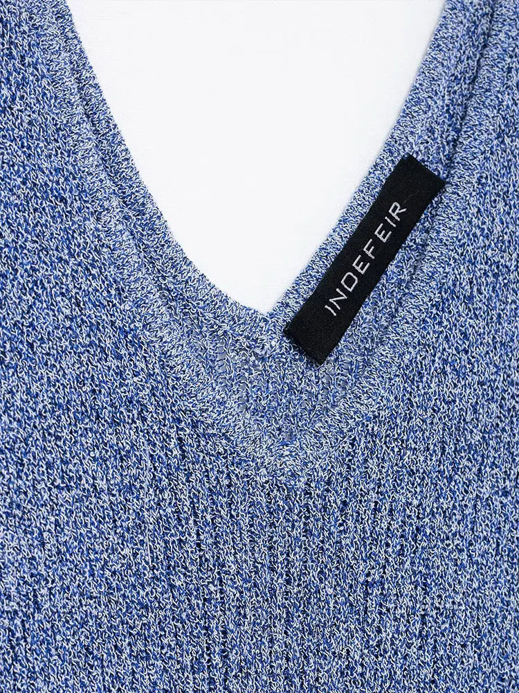 섹시하고 시크한 여성용 솔리드 미디 드레스, 홀터 슬리브리스 니트 롱 드레스, 2025 여름 패션 시크 여성 드레스