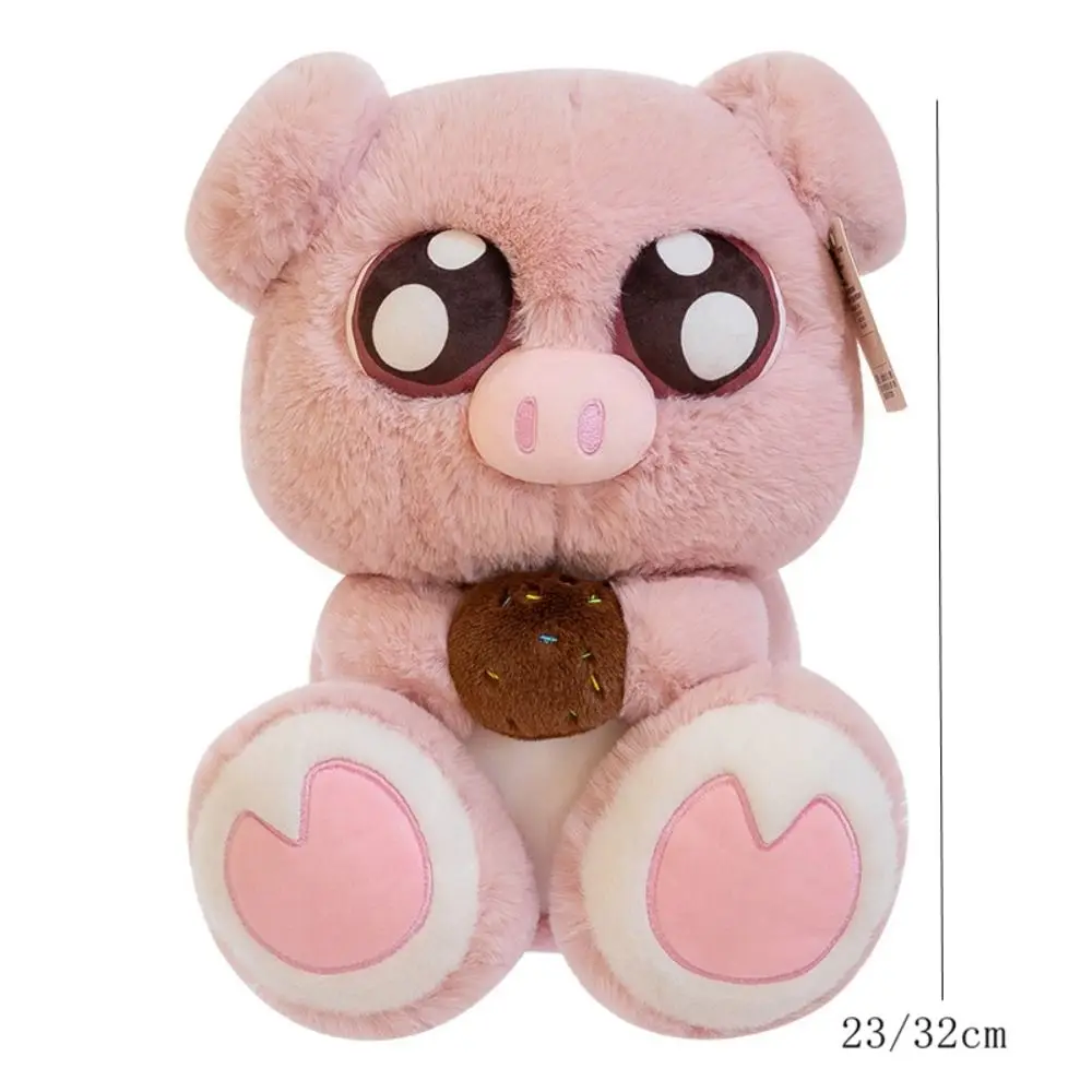 Precioso muñeco de peluche de gato con ojos grandes, gato de dibujos animados, Animal relleno, juguete de peluche, cerdo, cachorro bonito, peluches, almohada para dormir