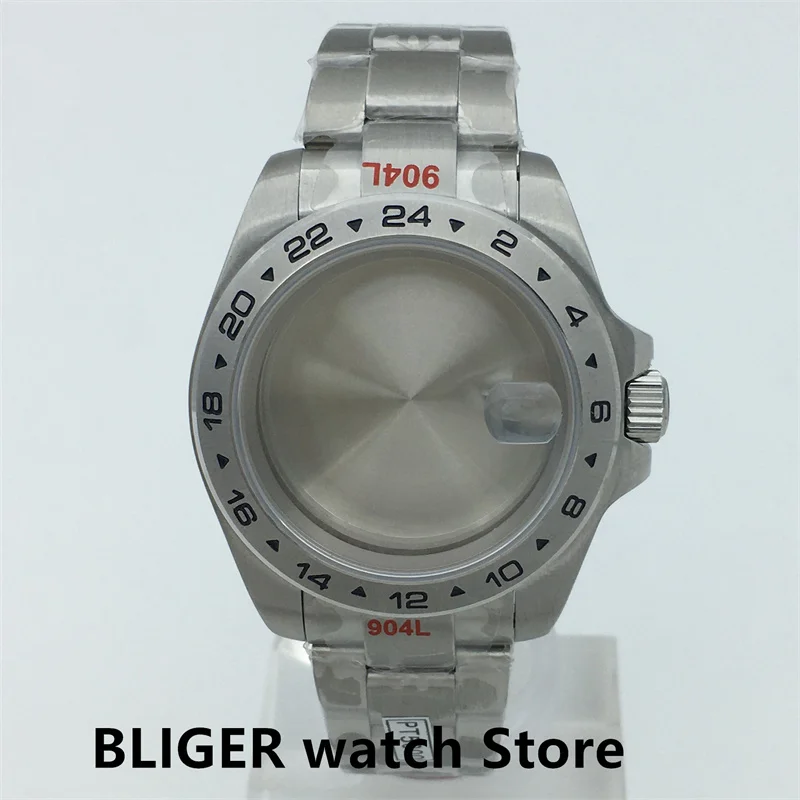 

BLIGER 40mm43mm stainless steel strap Sapphire glass case fits NH35 ETA2824 2836 Miyota8205 8215 PT5000 DG2813 3804 movement