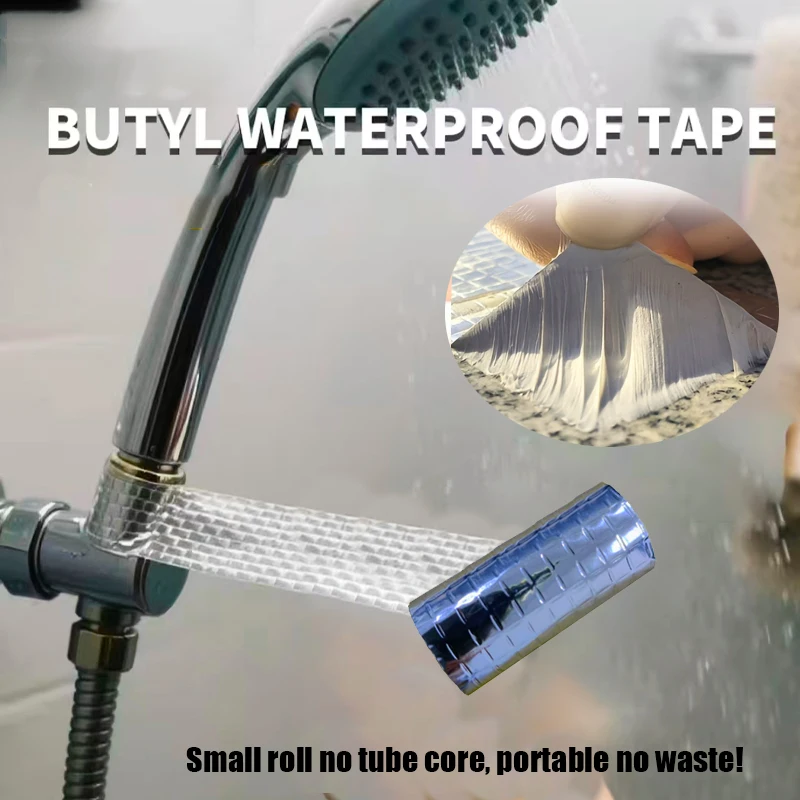 No reel butyl tape, small portable balcony roof pipe leakage tape, home use manual strong adhesive tape