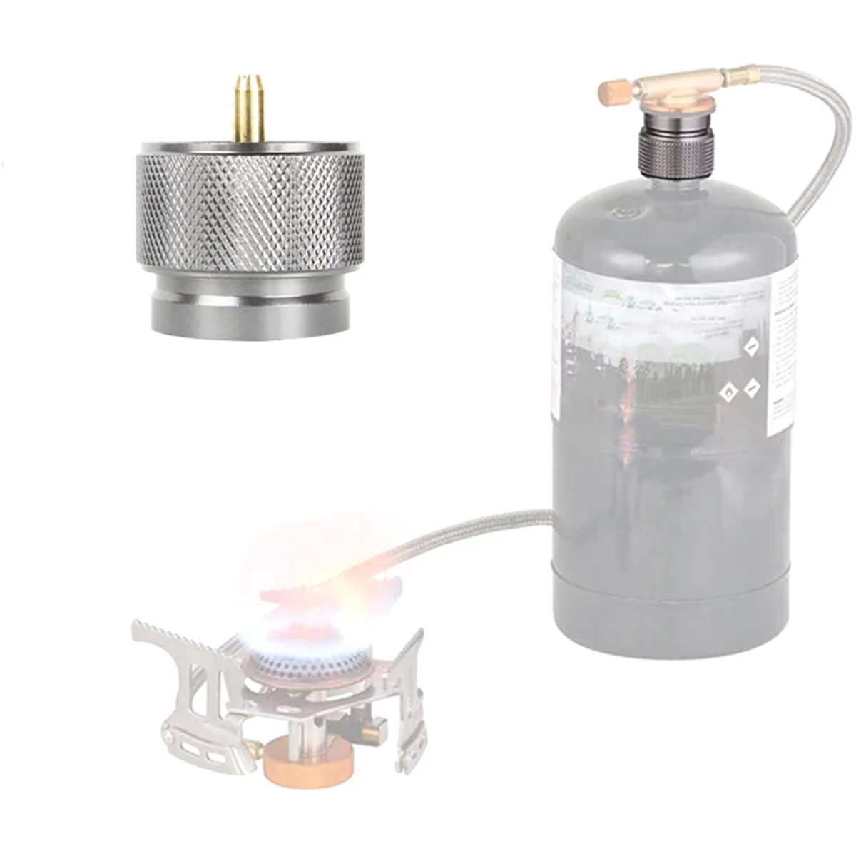 Camping Gas Stove Gas Refill Adapter Outdoor Cylinder Filling Adapter Gas Tank Furnace Connector Accessories