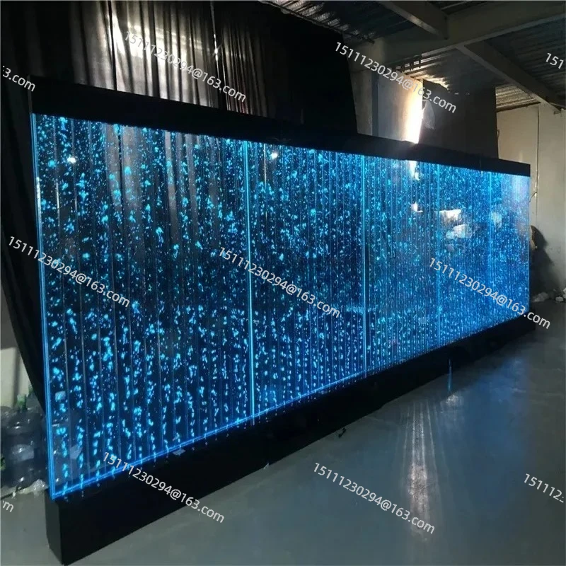 

Large water curtain wall, flowing water bubble wall, acrylic water dance screen creative entrance