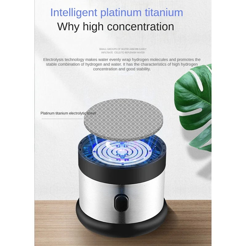 1 Piece Hydrogen Generator Water Cup Filter Ionizer Maker Hydrogen-Rich Water Super Antioxidants Hydrogen Water Bottle