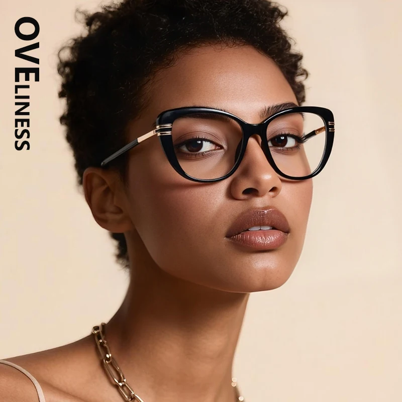 

Модные очки для чтения «кошачий глаз», женские очки с защитой от синего луча, компьютерные очки, женские очки для пресбиопии, оправа