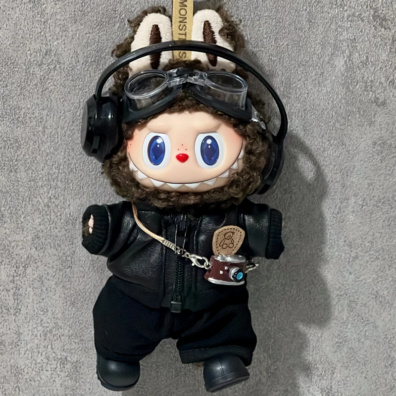 I vestiti per bambini Labubu di prima, seconda e terza generazione sono fantastici e trendyy Auricolari Giacca in pelle Top Labubu Clothes