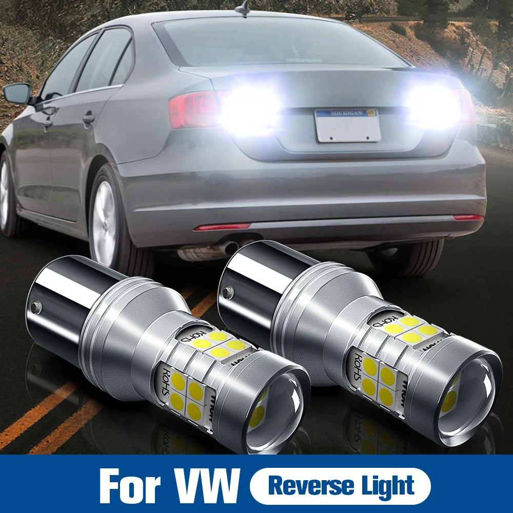 

2pcs LED Reverse Light Blub P21W BA15S Canbus For VW Touran Beetle Jetta Amarok Polo 6n 6r 6c 9n mk5 5 Caddy mk2 mk3 mk4 2 3 4