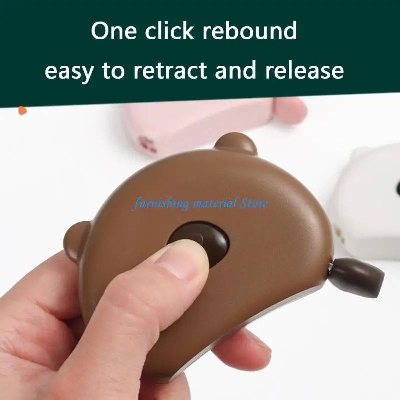 

Y5GD Automatic Retractable Precise Measuring Tool with Cartoon Bear Designs Suitable for Household and Professional Use
