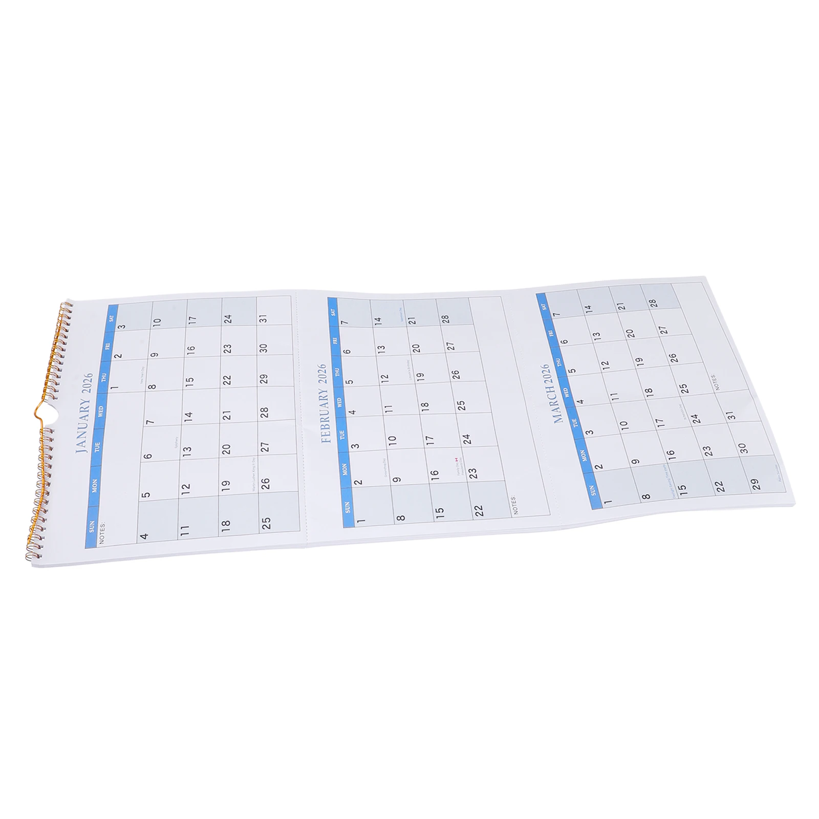 

Three Fold Calendar 2026 Monthly Wall Hanging Vertical Version Paper Calendars 2025-2027