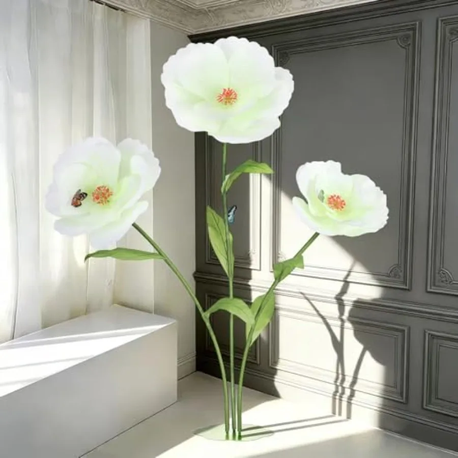 

Giant Standing Floral Decorations, Giant Paper Flowers, Large Artificial Flower for Birthday Parties, Gardens, Hotels, Offices,