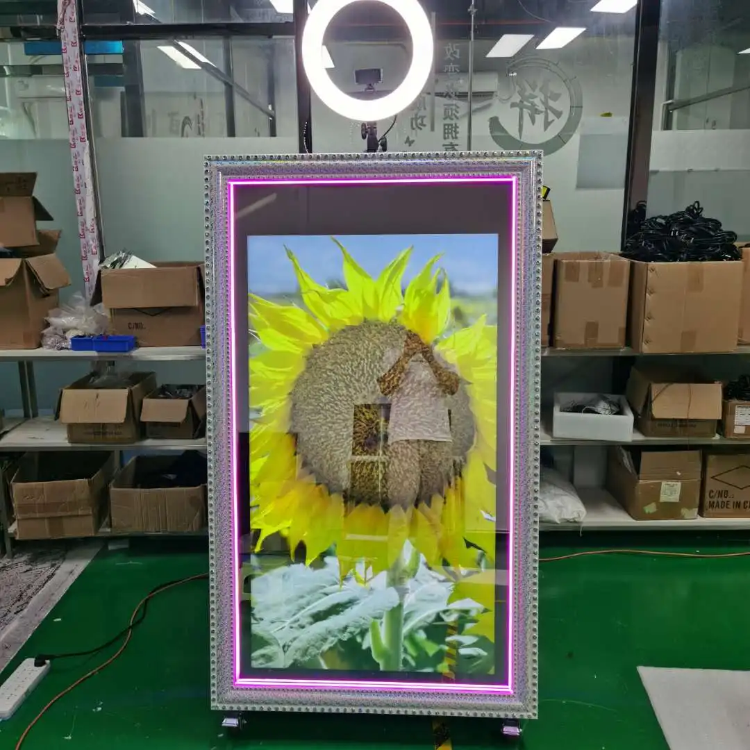 65インチ セルフィーフォトブース マジックミラー フォトブース マジックミラー