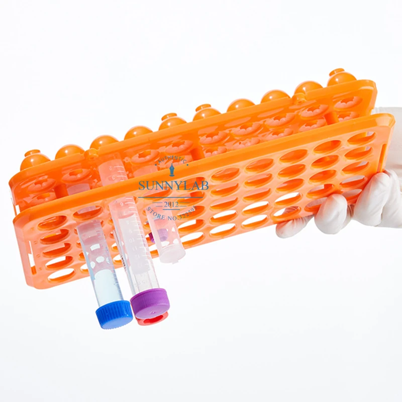 1Pcs Plastic Colorful 50holes Multifunctional Centrifuge Tube Rack Freezing Pipe Test Tube Holder