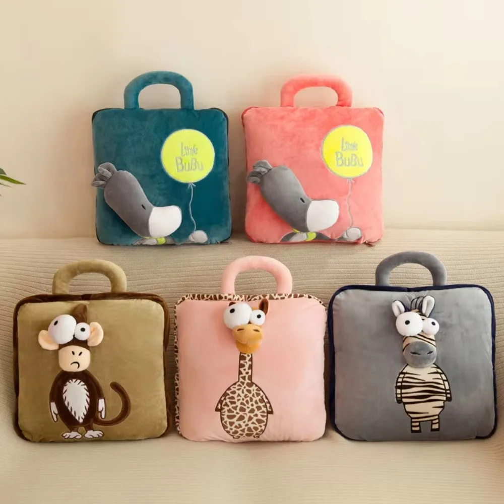 2 in 1 Pillow Blanket Multifunction Folding Nap Quilt Cartoon Cushion Car Seat Cover Travel Office Rest Warm Portable Gift