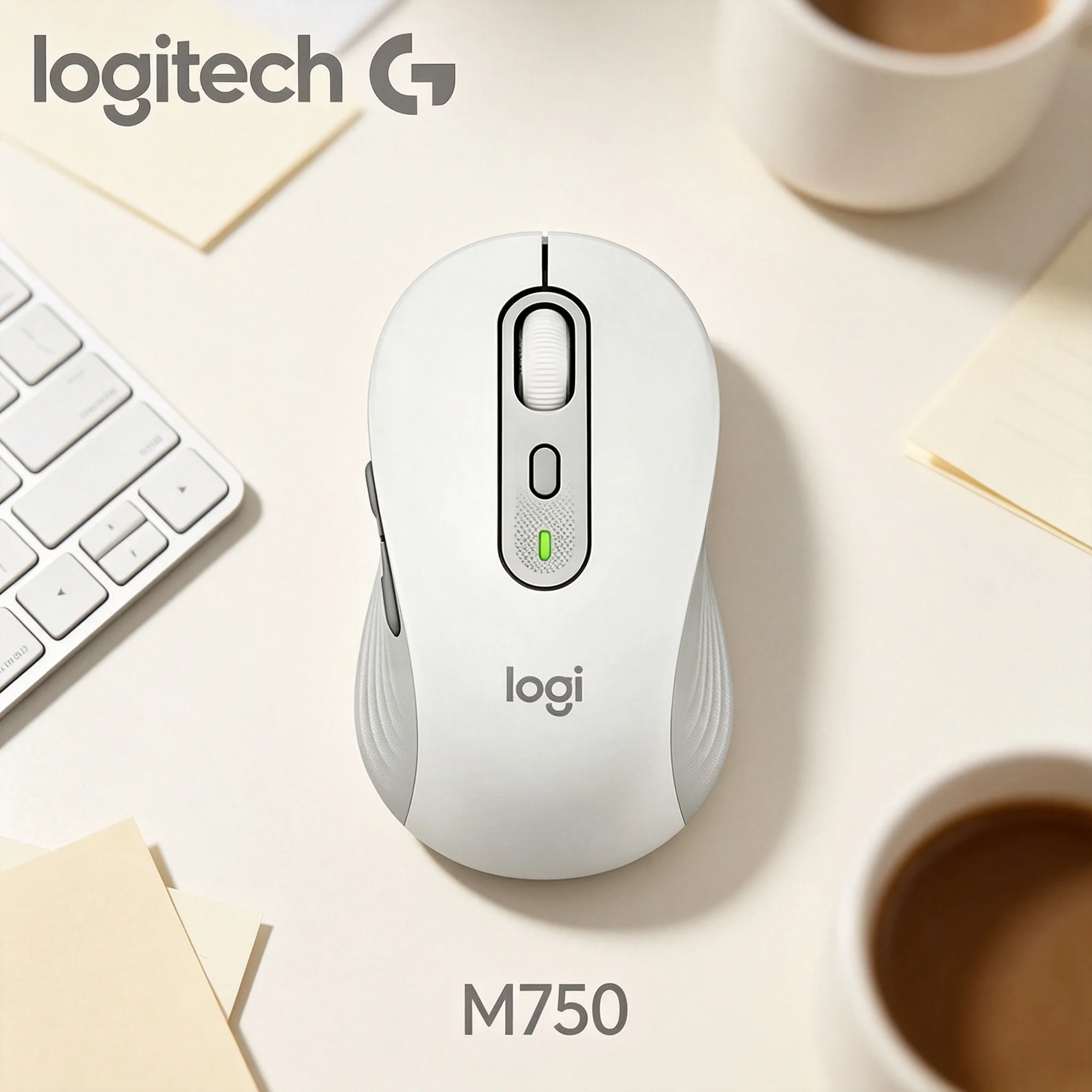 Logitech M750 Multi‑System Compatible Wireless Mouse Works For Windows Mac Android For Home Office Multi‑Scene Usage