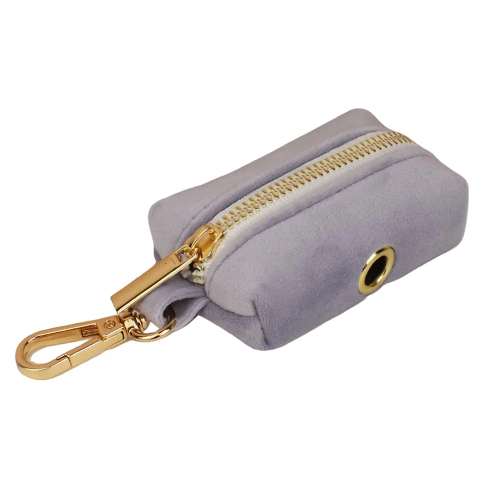 Arnés personalizado para perros, collar con nombre, collar de terciopelo personalizado, correa con lazo para perros pequeños, medianos y grandes, dispensador de bolsas para excrementos._voghion.com