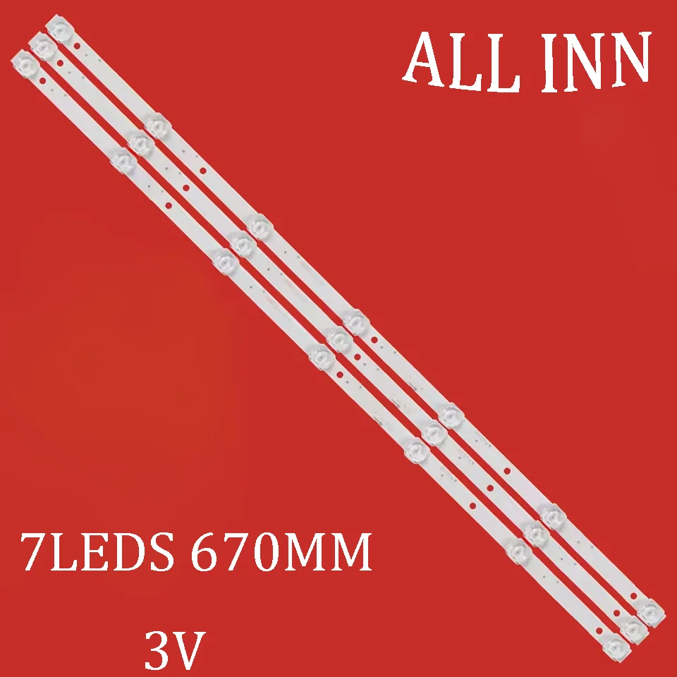 

LED Backlight Strip for CC02385D671V10 Leben LE-LED39R282T2 Leff 39H110T Akira 39LED01T2M 39NV4001 AMCV LE-39ZTH07 LE-39ZTHS17