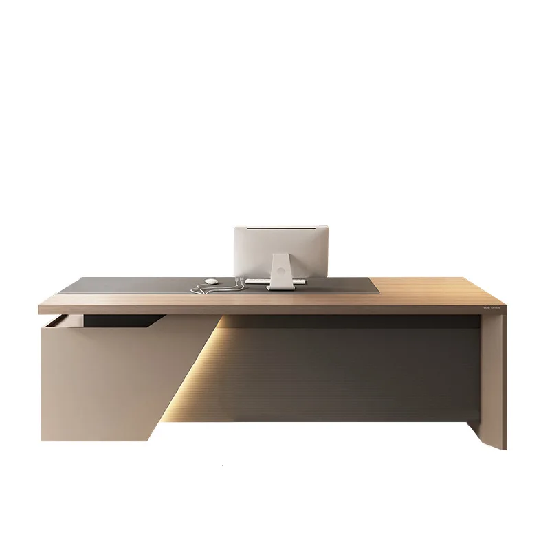 High-end desk boss table simple modern high-end general manager table and chair combination desk office table furniture