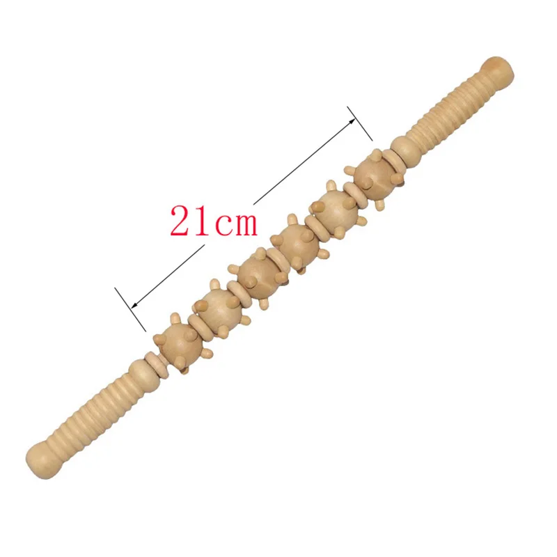 42cm 6 Small Balls Massage Therapy Acupressure Myofascial Release Tools Lower Back Neck Self Massager Muscle Roller