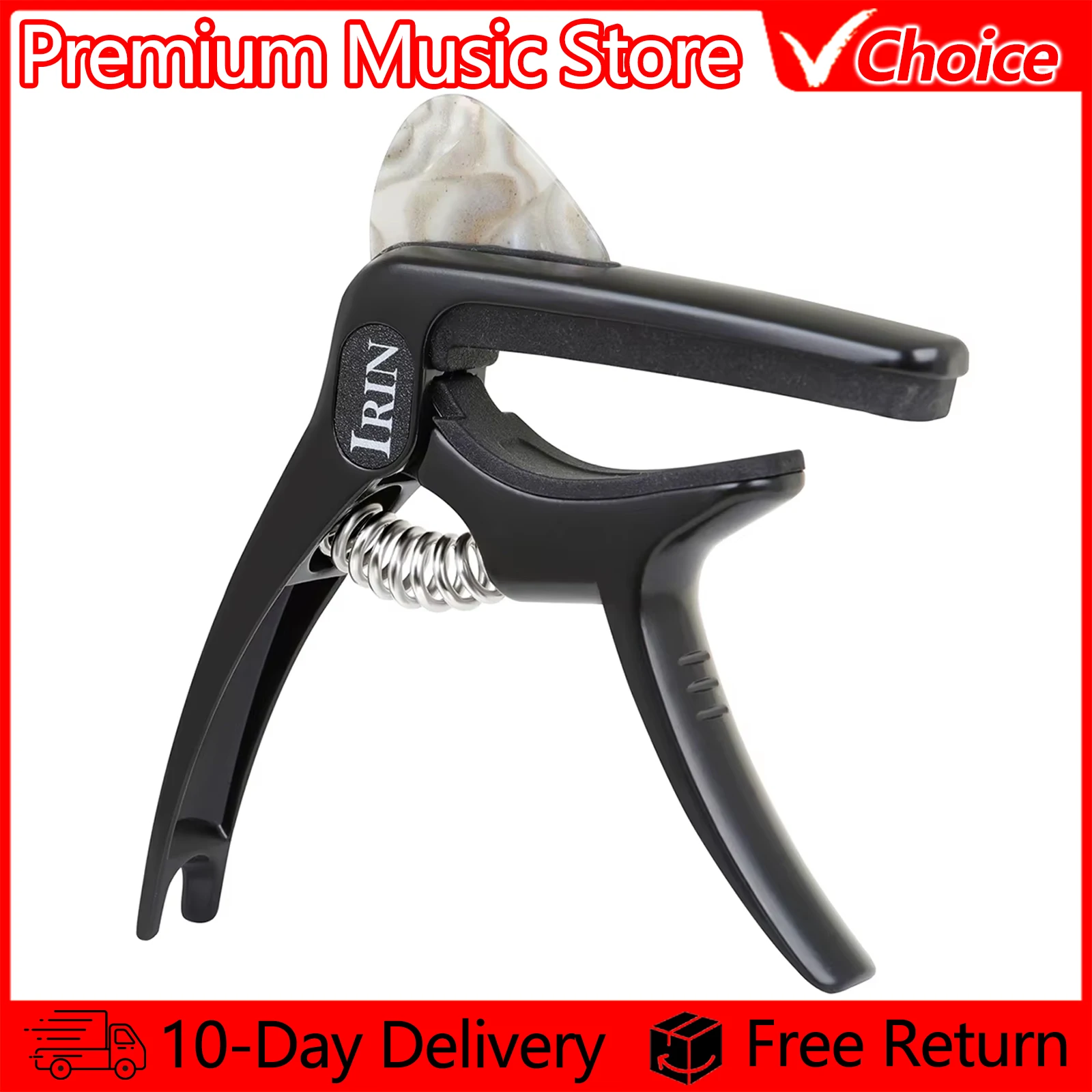 Irin CP-33 guitarra capo guitarra tuning braçadeira chave para acústico clássico guitarra elétrica ukulele bandolim acessórios universais