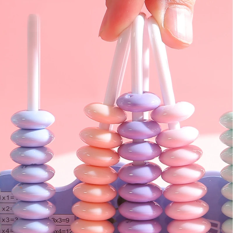 Kids Math Counting Frame - 5 Row Abacus for Kindergarten & 1st Grade, Learn Addition&Subtraction, Educational Toy for Early Math