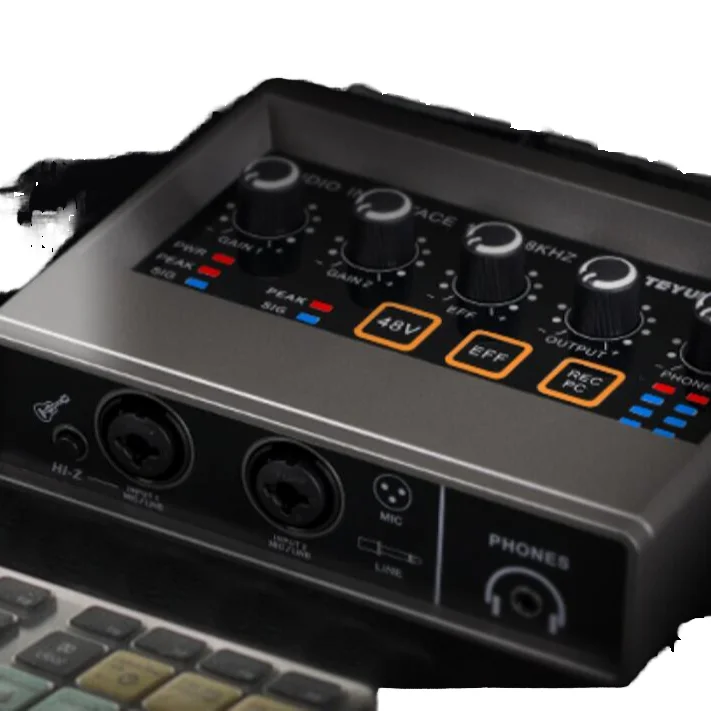TEYUN Q16 Professional USB Computer Sound Card Free Microphone Live Recording Equipment with K Song Artifact